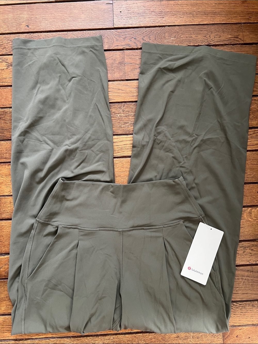 Lululemon Army Green Align Palazzo High Rise Pants Size 6 New With Tags NWT
